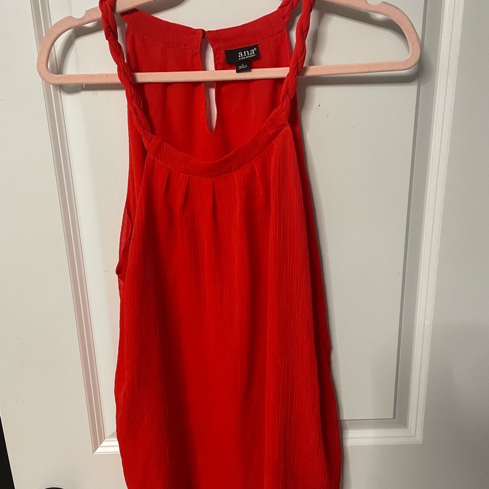 a.n.a Women's Vibrant Red Tank Top